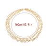 Vintage Retro Golden Shoulder Chain Multi-purpose Metal Thai Crossbody Jewelry Long Adjustable Dai Style Shoulder Chain for Gift