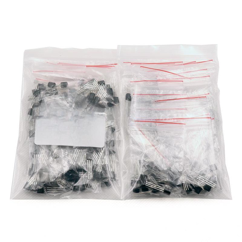 Low Power Transistor Package Set: Includes S9013, S9014, S8050, S8550, and 18 Others (10 Pieces Each).
