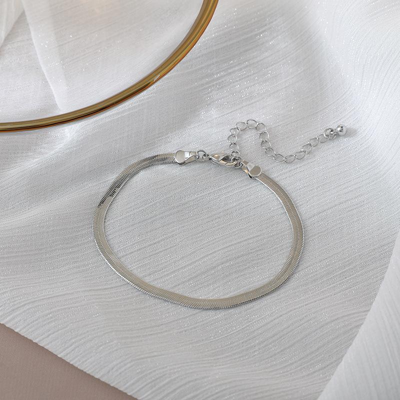 New Sparkling Golden Silver Color Bracelet Two-Piece Set Women's Fashion Trendy Daily Accessories Party Jewelry Birthday Gifts