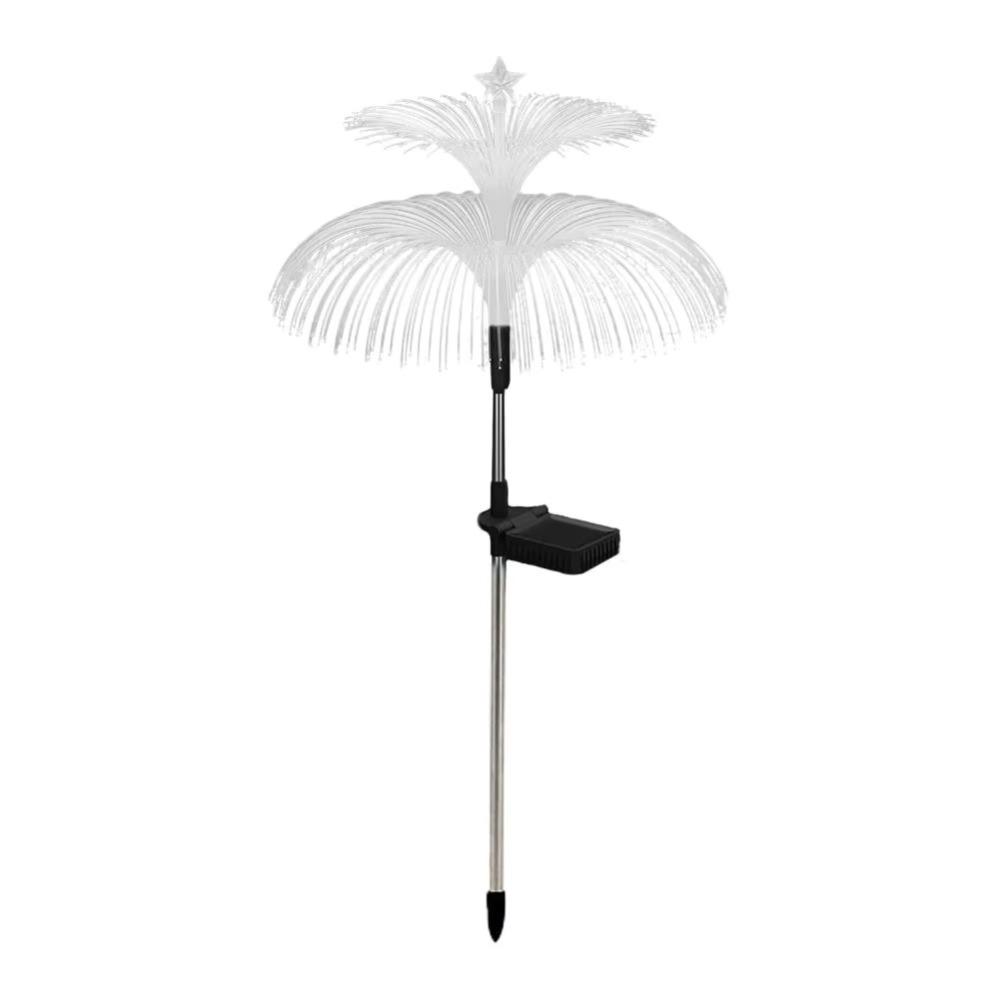 Colorful Outdoor Solar Light Waterproof Fiber Optic Lamp New Solar Jellyfish Lamp Landscape Light Star style