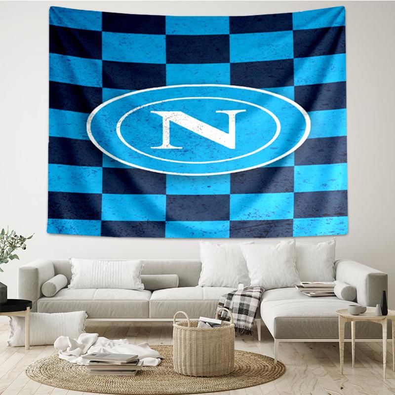 Napoli Print Tapestry, Backdrop, Easy Setup, Ideal for Bedroom, Office & Living Room, with Aesthetic Wall Hanging Decor.