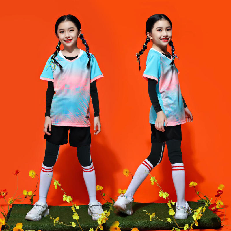 Soccer Uniform Suit Men'S Training Team Uniform Jersey Children Adult Sports Suit Royal Blue Ball Jersey