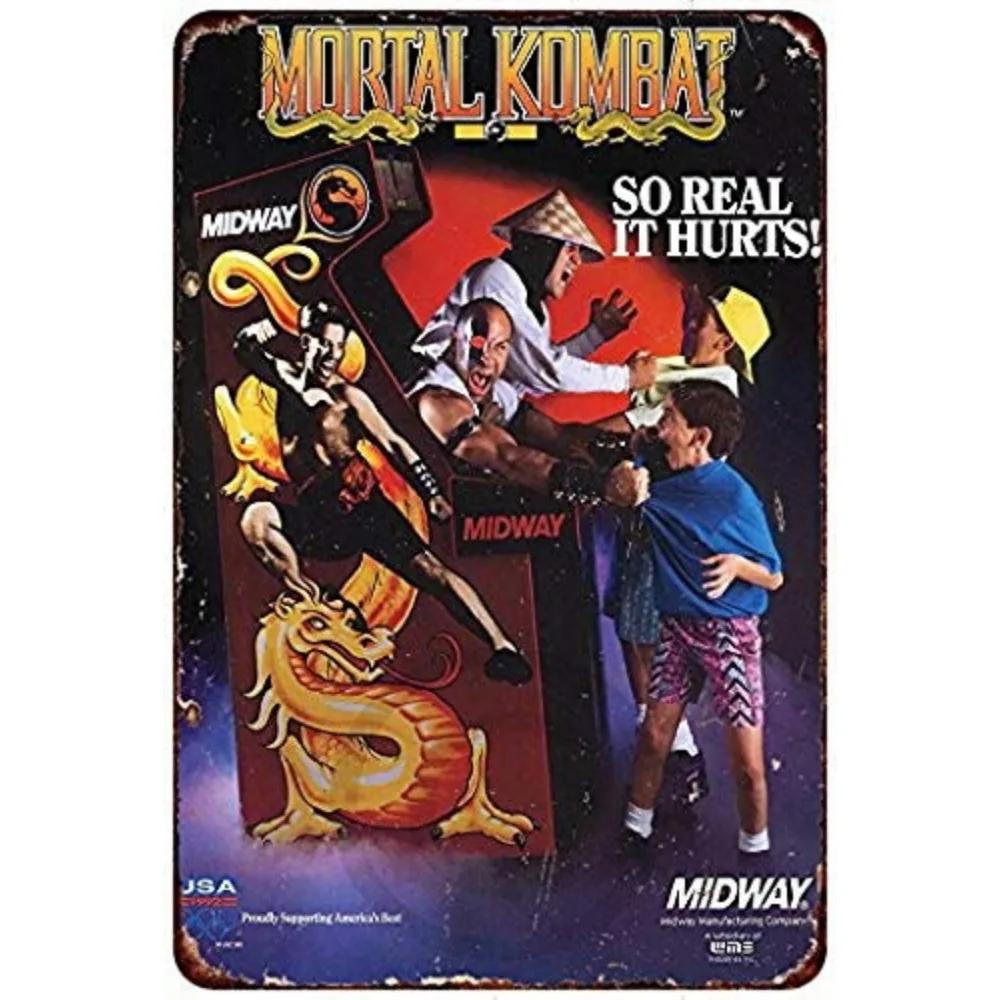 Arcade Game Reproduction Metal Sign Vintage Wall Plates Decor Retro Metal Poster Wall Tin Plates