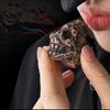 Aztec Death Whistle with Human Cry, Skull Art Collectible for Halloween Atmosphere, Outdoor Decor Screaming Sound
