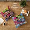T-Teen T-Titans Go Stitch Glücksdrache Kissenbezug Sofakissenbezug Heimzimmer Dekoration Kindergeschenk