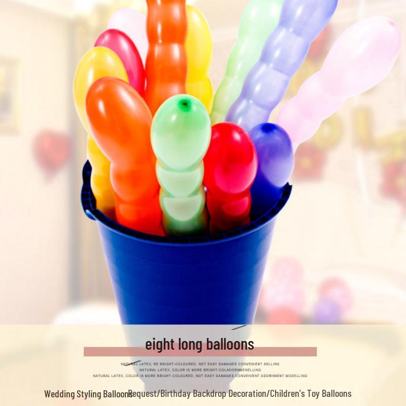 Unique Eight-Section Balloon Gourd: Creative Toy for Lung Exercise & Wedding Decor