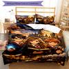 3pcs Harry Potter Bedding Set Duvet Cover Closure Includes 1 Duvet Cover & 2 Pillowcases, Soft and Comfortable for All Seasons.