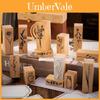 Retro Wooden Botanical Stamp Collection For Handcrafts And Photo Album Decoration
