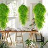 2pcs 29.92in Fake Hanging Plant Plastic Artificial Greenery Wall Hanging Plant Decor  Balcony