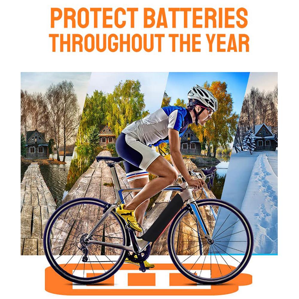 E-Bicycle Lithium Battery Cover Bike Frame Anti Cold Dustproof Waterproof Protection Protective Cover Bicycle Accessories