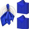 1PC Napkin Cloth Satin Face Mouth Cloth Lock Edge Solid Color Restaurant Hotel Square Wedding Decoration