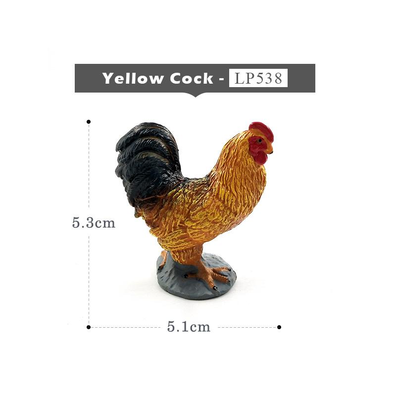 Farm Animal Model Artificial Chicken Duck Goose Figurines Bonsai Home Decor Miniature Fairy Garden Decoration Accessories Modern