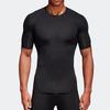 Adidas T Shirts Men's Black Crew Neck Moderate Straight Fit CF7171