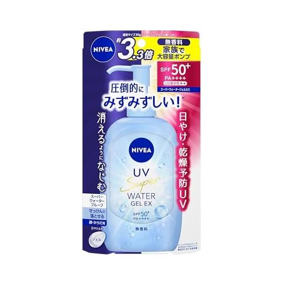 Nivea UV Водный Гель EX с помпой 270 г Солнцезащитный крем Без запаха SPF50