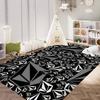 V-Volcoms LOGO Floor Mat Cheaper Anti-slip Modern Living Room Balcony Printed Bedside Mats