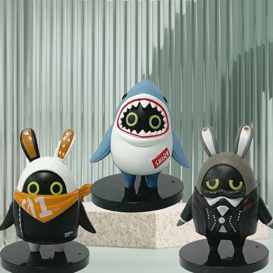 Game Zenless Zone Zero Figure Bangboo EOUS Sharkboo Amillion Cute Cartoon Accessories PVC Soft Rubber 3D Figurine Ornament Gifts