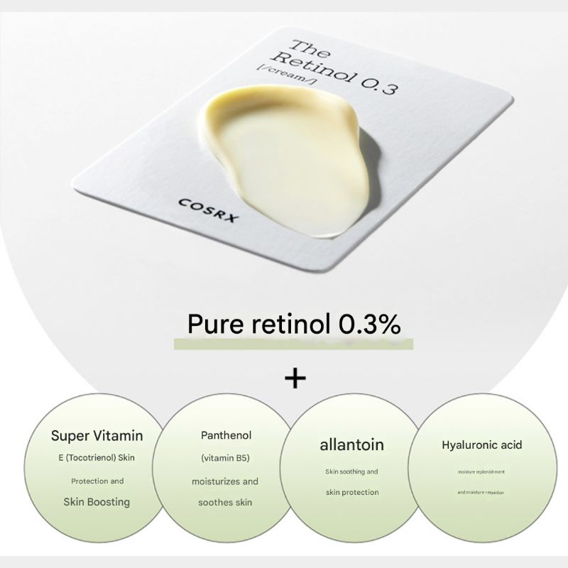 COSRX The Retinol 0.3 Cream – 20 Ml X 2 (Anti-Aging Retinol Treatment)