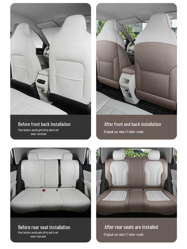 Geely Xingyuan Universal Seat Covers: Full Coverage, All-Season Car Seat Cushions for Interior Decoration.