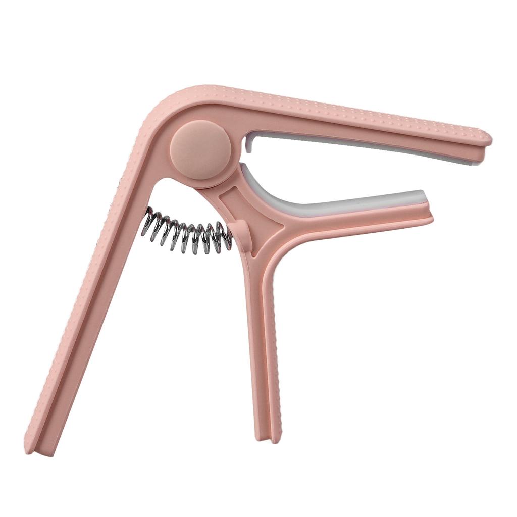 Guitar Capo Clip Clamp with Non Slip Point Universal Great Protection Ukulele Electric Guitar Capo Pink
