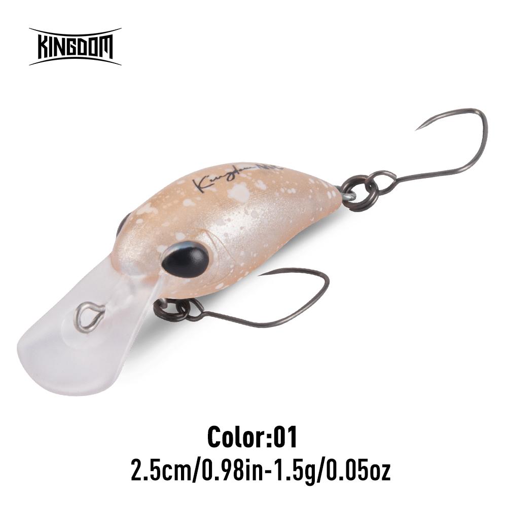 Kingdom Mikro Crank Minnow Rybářská Návnada 1.5g/25mm 3.2g/32mm Plovoucí Tvrdá Návnada ABS Rybářské Potřeby Umělé Tvrdé Návnady Crankbaity Potřeby Wobblery
