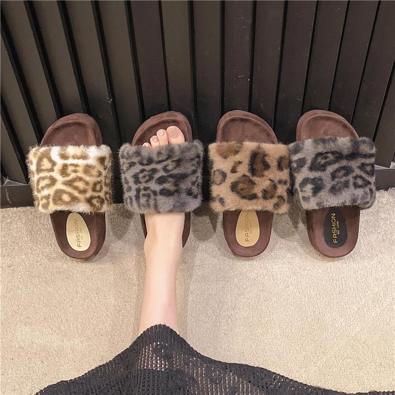 Mode Winter Draußen Flach mit Modernen Pantoffeln Mittelhoch Flach 2025 Hohe Qualität Damenschuhe Flach Weich Neue Damenpantoffeln