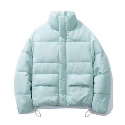 Neue Winter Herren und Damen mit dicker lockerer Baumwollwattierter Jacke Übergröße Kurz Paar Stehkragen Baumwollwattierte Jacke