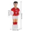 Tischfußballspieler, Fußballspiele, Mini-Humanoid-Kunststoffpuppe, Tischfußballmaschine, Zubehör