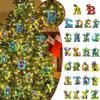 26 Letter Cartoon Pendant for Tree Kids Acrylic Christmas Animal Ornament