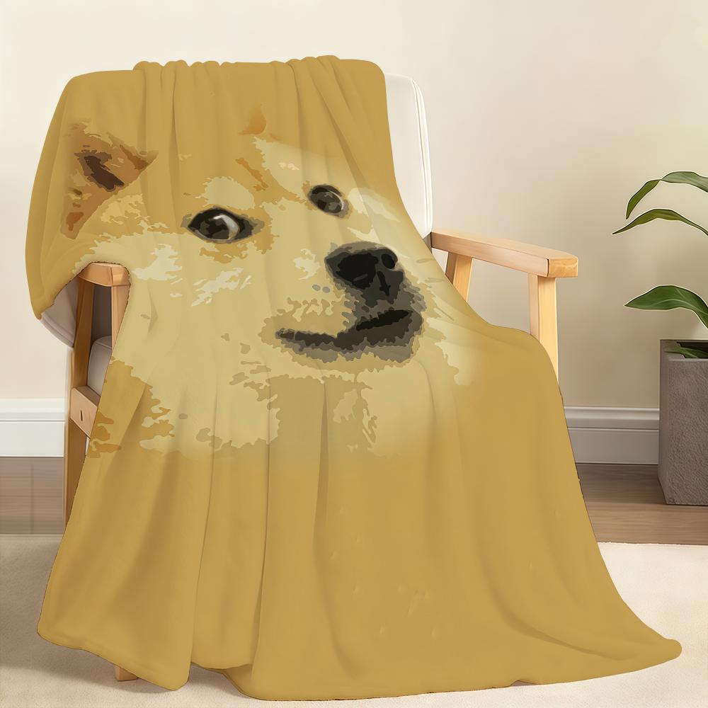 Funny C CheemS D Doge E Blanket Soft Throw Blanket for Home Bedroom Bed Sofa Picnic Travel Office Rest Cover Blanket Gift