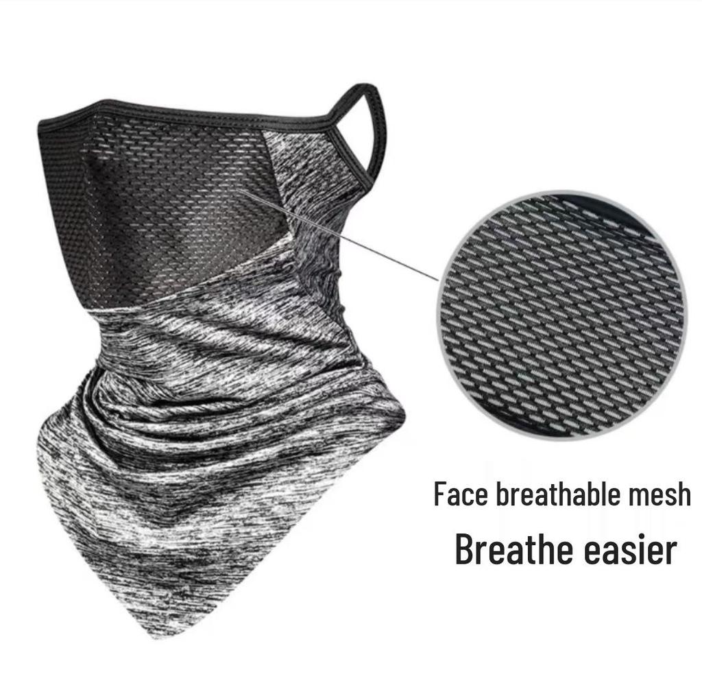 Unisex Ice Silk UV Protection Full Face Mask for Outdoor Motorcycle Use