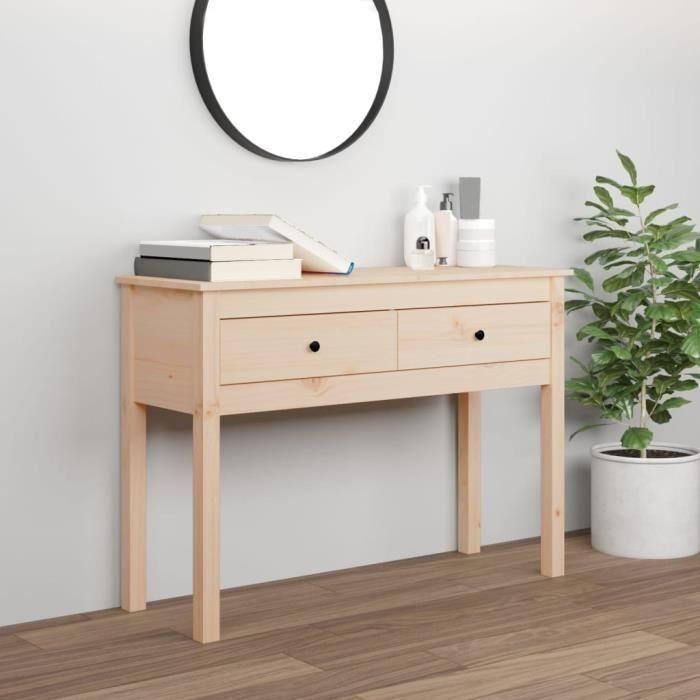 VidaXL Console Table 100x35x75 Cm Solid Pine Wood 814614