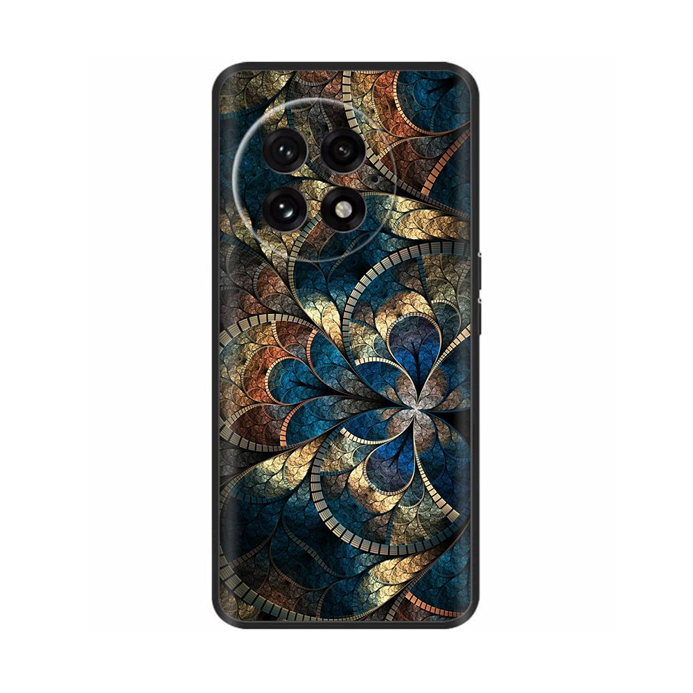 Luxury Case For OnePlus 13 Phone Case Shockproof Black Silicone Soft Back Cover Coque For OnePlus 13 PJZ110 Case Fundas Housing