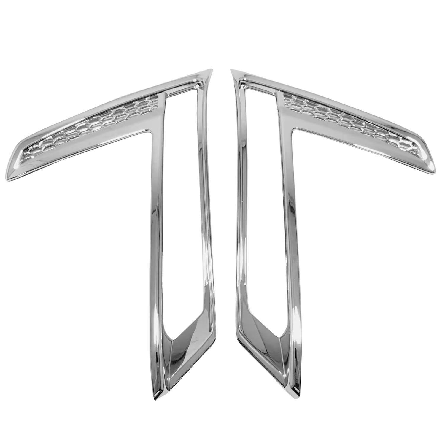 For Honda CRV CR-V  2024 Car Accessories ABS Plastic Front Fog Light Lamp Decor Cover Trim 2pcs Chrome