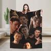 The Vampire Diaries Damon salvatore Blanket Super Warm Plush Bedding Throws For Home Decor Travel Office Flannel Bedspread Bed