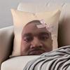 Funny Humorous Internet Meme K-Kanye West Cushion Cover Pillowcase Anti-Dustmite Invisible Zipper Short Plush Sofa Cushion