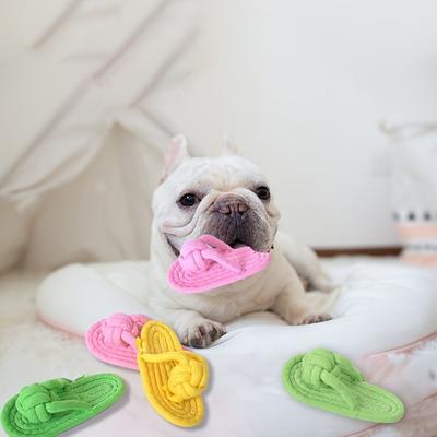 Juguete para Perros de Cuerda de Algodón con Diseño de Zapatillas de Imitación para Masticar y Entrenamiento