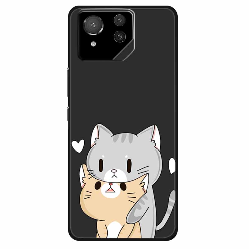For Asus ROG Phone 8 Case Lovely Soft Silicone Lion Fundas For ASUS Rog Phone 8 Pro Cover Marble Cat Phone8 8pro Protector Bag