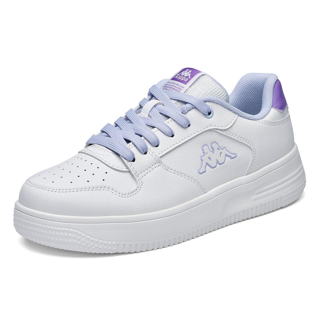 Kappa Back-To-Back Classic Retro Versatile Fashion Youthful Vitality Slip-Resistant Durable Low-Top Skate Shoes Women sneaker White K0FX5CC57CJ-012A