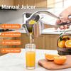 Manual Hand Fruit Juicer Press Aluminum Alloy Hand Squeezer Handheld Citrus Juice Extractor for Orange Lemon Pomegranate for Squeezer Home Kitchen Use