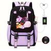 My World Harajuku Leisure Backpack Junior High School Student Elementary School Student Multifunctional USB School Bag Female