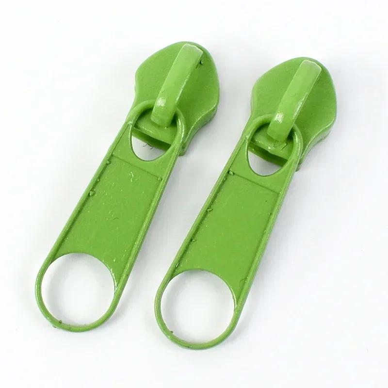 10/20/50Pcs 3#5# Meetee Rainbow Nylon Zipper Slider Backpack Jacket Zips Heads Decorative Zip Puller Repair Kit Sewing Accessory