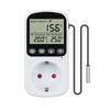 Digital EU Plug Temperature Controller Socket Outlet Thermostat With Timer Sensor Probe Heating Cooling Switch Backlight