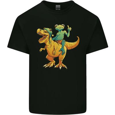 T-Rex and a Frog Dinosaur Kids T-Shirt Childrens