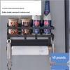 Magnetic Refrigerator Side Rack & Kitchen Paper Towel Holder with Cling Film Storage