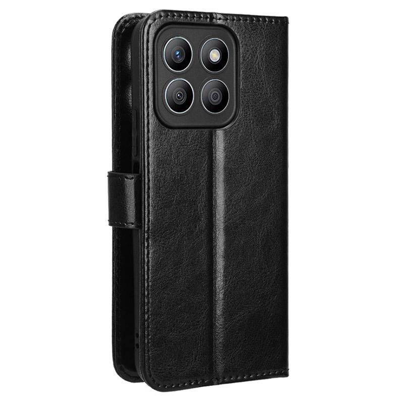 For Honor X8b 4G Cell Phone Case Magnetic Clasp Leather Protective Cover with Wallet Stand