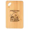 Cutting Board I Can't I Have Fly Fishing I Can't Minimalist | Bamboo Aperitif Board Engraved 30 × 20 Cm | Kitchen