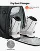 Ski Boot Bag, 55L, Snowboard Boots Travel Backpack for Men Women, with Waterproof Exterior & Bottom, Durable 1680D Oxford, Bag for Skis, Snowboard,