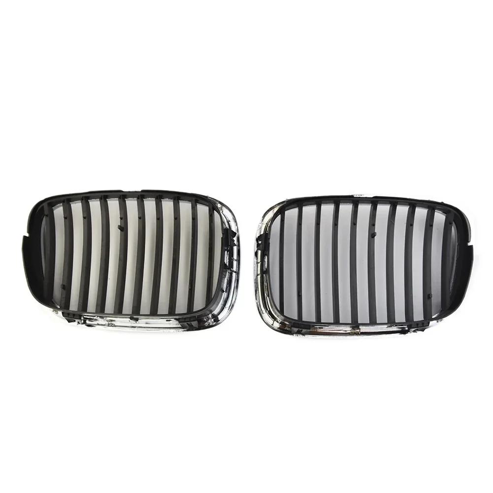 For BMW E39 5-series 525/530/535/540 M5  97-03  ABS Plastic Front Chrome Black Grille Grill Accessories For Vehicles