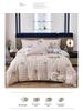 Pastoral Cotton Duvet Cover Set: Men's & Women's All-Season 4-Piece Bedding with Bed and Fitted Sheets