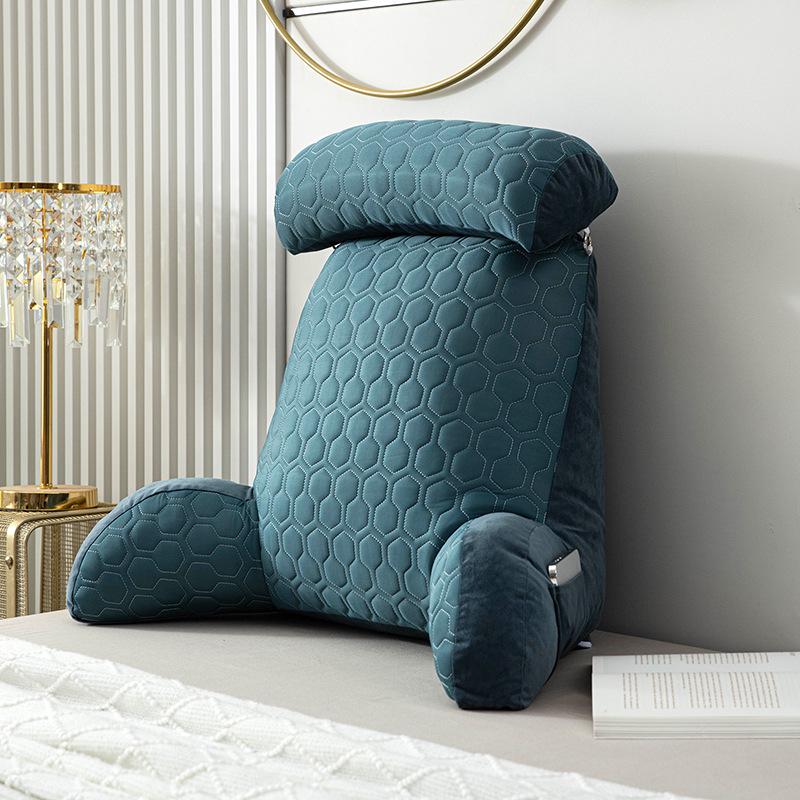 Bedside Soft Pack Backrest Cushion - Neck, Reading, and Lumbar Support Pillow